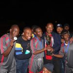 Jubilant Jabu’s Lounge players and their supporters at Huhudi stadium recently